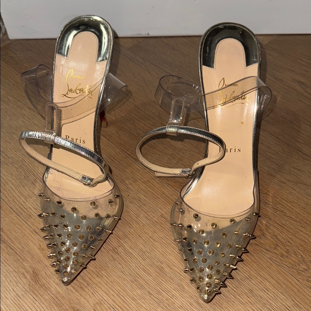 Christian Louboutin Transparent Spiked Heels